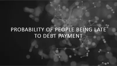 Probability of people being late to debt payment