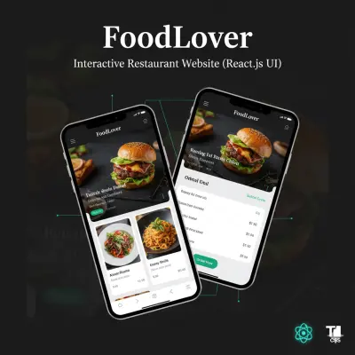 تطوير واجهة مستخدم متكاملة لتطبيق طلب طعام (Food Lover).