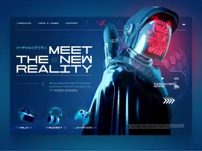 تصميم واجهات مستخدم (UI/UX) لمنصة تقنية مستقبلية متكاملة (AI, Web3, VR)