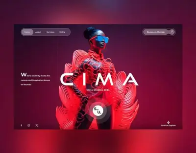 صورة العمل واجهات متاجر أزياء مستقبلية (Futuristic Fashion E-commerce)