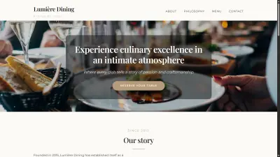 موقع لحجز طاولة في مطعم