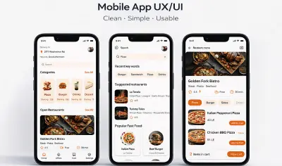 تصميم تطبيق موبايل UI/UX + ملف Figma جاهز للتنفيذ