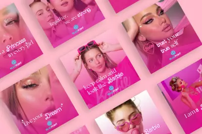 تصميم حملة سوشيال ميديا متكاملة تحت عنوان Aesthetics