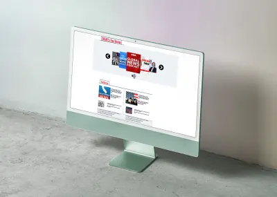 تصميم صفحة هبوط لموقع إخباري