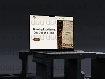 تصميم Landing Page لموقع لبيع  القهوة