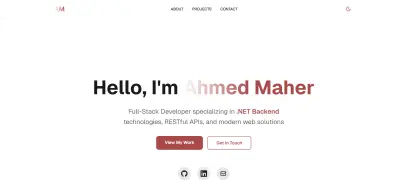 موقع شخصي احترافي مع معرض اعمال