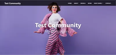 Modeling agency site