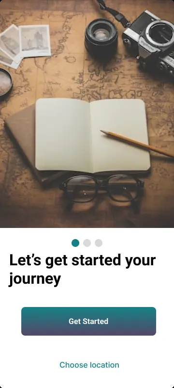 صفحات تطبيق سفر