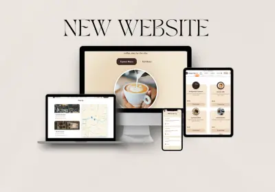 موقع كوفي شوب (تصميم Front-End متجاوب)