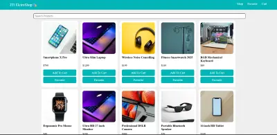 موقع تسوق الكترونى باستخدام javaScript