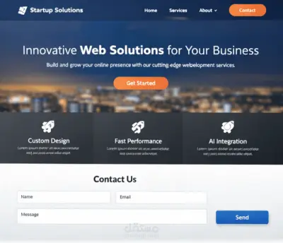 تصميم وتطوير Landing Page