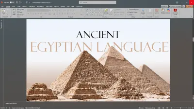 تصميم وتنسيق عرض تقديمي احترافي ببرنامج PowerPoint