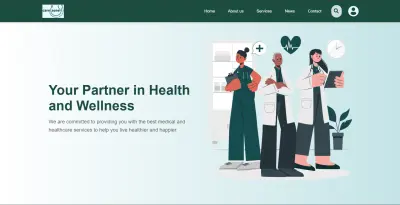 برمجة وتصميم واجهات موقع طبي (CareZone) - واجهة عصرية وسريعة الاستجابة