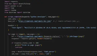 تنفيذ مشاريع Web Scraping وجمع البيانات من المواقع