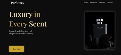 Perfumes Landing Page