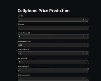 deployment for cell phone price prediction
