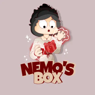 تصميم شعار (Mascot Logo) لمتجر هدايا إلكتروني بأسلوب كرتوني جذاب