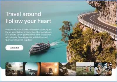 landing page