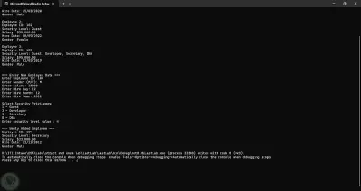 نظام إدارة بيانات الموظفين - (Employee Management System) #C