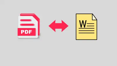 تحويل ملف بصيغة word لملف بصيغة pdf والعكس