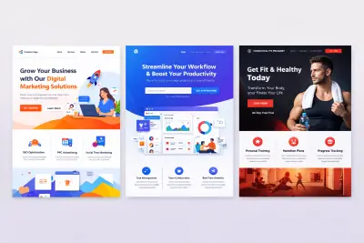 Landing Page مبتكرة تجمع بين الجمال والأداء العالي