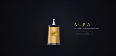 تصميم وتطوير صفحة هبوط (Landing Page) أنيقة لمتجر عطور فاخرة