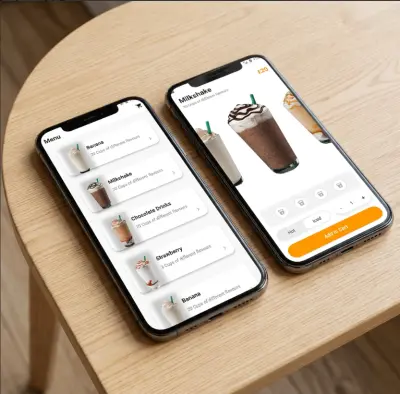 تطبيق لطلب المشروبات باستخدام Flutter