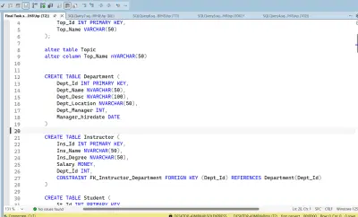 نظام قاعدة بيانات لإدارة الكورسات والتعليم
