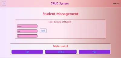 CRUD System