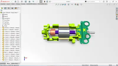 تصميم تجميعة ميكانيكية معقدة وتحليل القابلية للتصنيع
