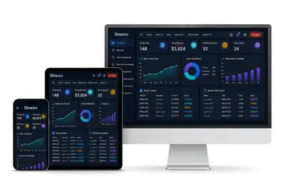 نظام لوحة تحكم (Dashboard) متعدد الاستخدامات لإدارة الشركات او المطاعم وتحليل الأداء