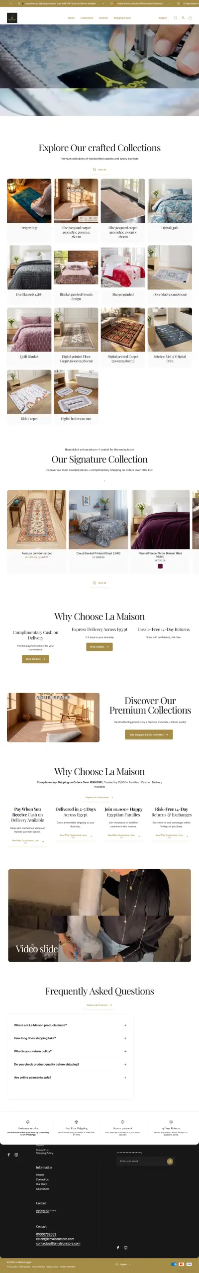 انشاء متجر الكتروني "Maison" علي شوبيفاي