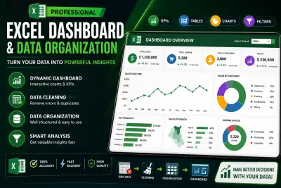تنظيم بياناتك وصناعة تقارير تفاعلية بـ Excel