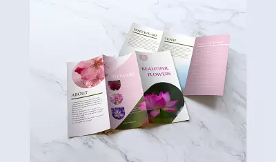 تصميم بروشور او فلير او منيو