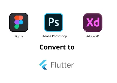 تحويل واجهات المستخدم الى كود Flutter