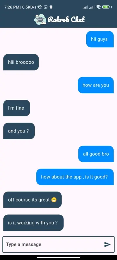 Rokrok Chat App