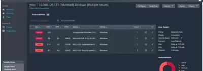 فحص أمني لعنوان IP واكتشاف الثغرات