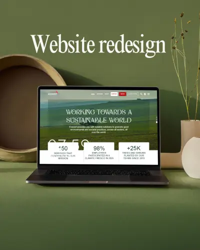 إعادة تصميم واجهة موقع ECOCERT