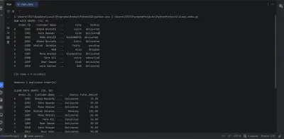 Data Cleaning and Data Processing using Python