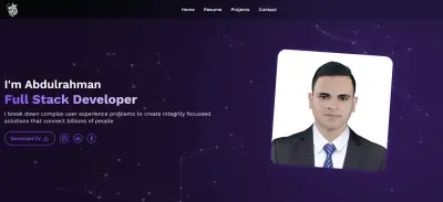 موقعي الشخصي (Portfolio Website)