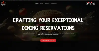 تصميم موقع متجر الكتروني منصة EasyEat