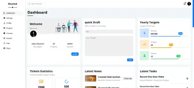 تطوير لوحة تحكم متكامل – Admin Dashboard