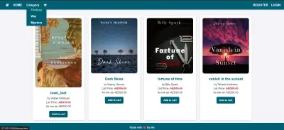 Responsive E-commerce Bookstore Landing Page