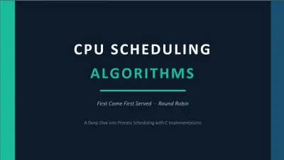 تصميم PowerPoint لشرح CPU Scheduling Algorithms