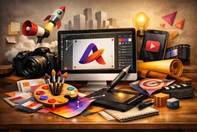 تصميم جرافيك احترافي للسوشيال ميديا والشعارات والبنرات