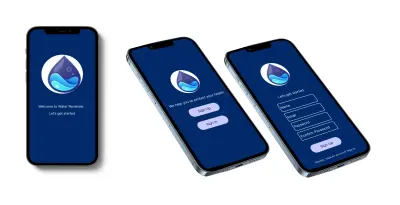 اعادة تصميم بسيط لتطبيق التذكير بشرب الماء