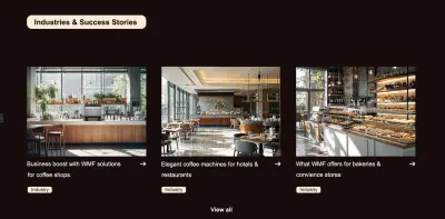 اعادة تصميم Landing Page for Coffee Machine Shop