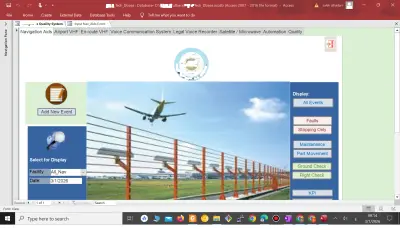 تصميم نظام لإدارة الجودة وأعمال الصيانة لأنظمة الملاحة لأحد المطارات المدنية