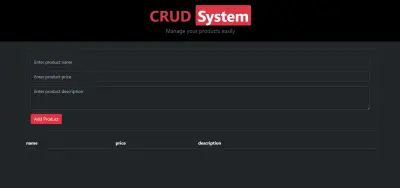 CRUD System