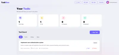 منصة TaskFlow لإدارة المهام